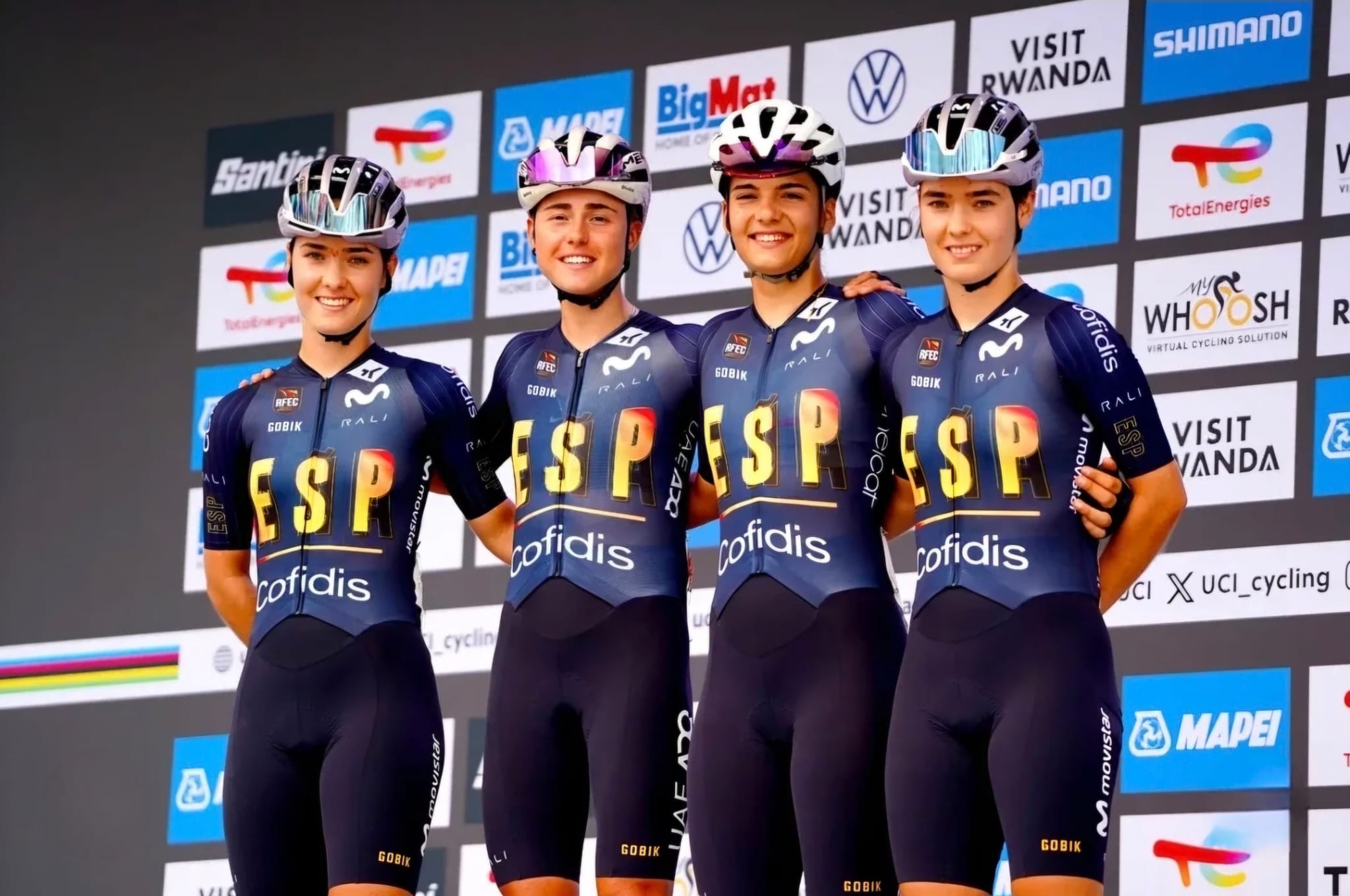 Triple representación cántabra en los mundiales de ciclismo en ruta de Kigali