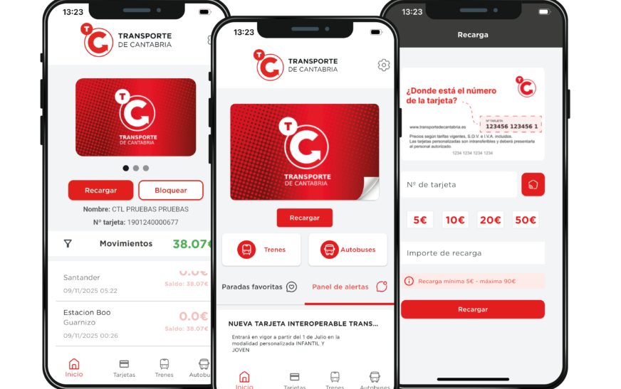 Cantabria unifica el pago del transporte con una nueva tarjeta recargable
