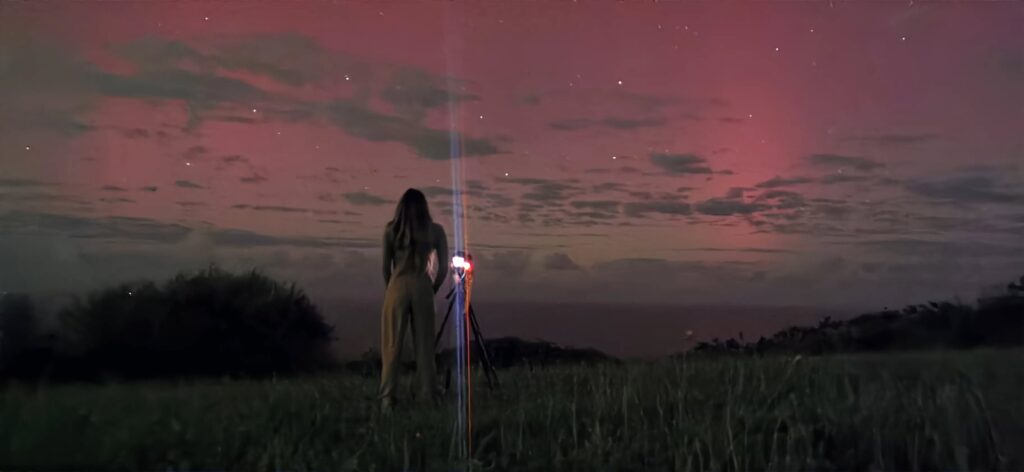 Cayetana Saiz grabó con su equipo las auroras boreales en Cantabria | Foto: Instagram (@caye.wildvisuals)