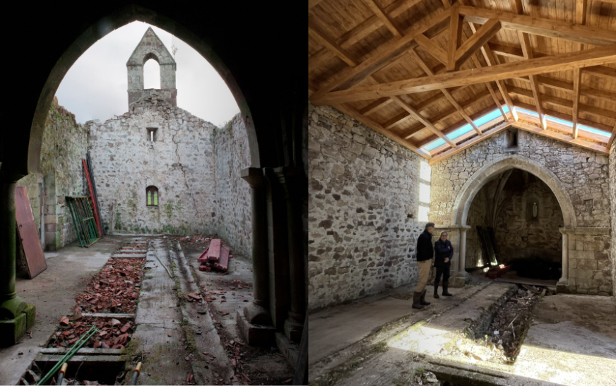 La ermita de Cintul, unas ruinas medievales salvadas del olvido en Cantabria