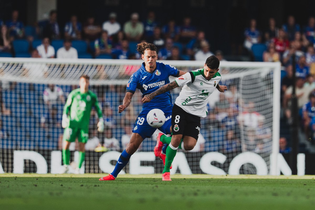 Gustavo Puerta en el partido contra el Getafe | Fuente: Real Racing Club