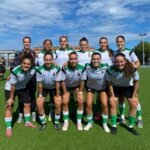 Racing Féminas durante su último amistoso de pretemporada