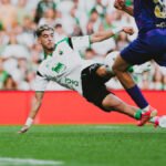 Remate de Zabiri en el tercer gol | Fuente: Racing de Santander
