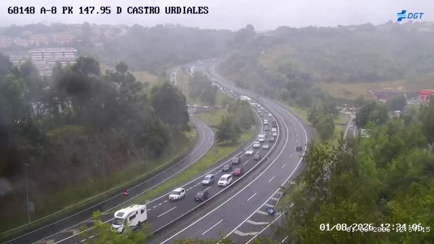Tráfico en Castro Urdiales | Fuente: DGT