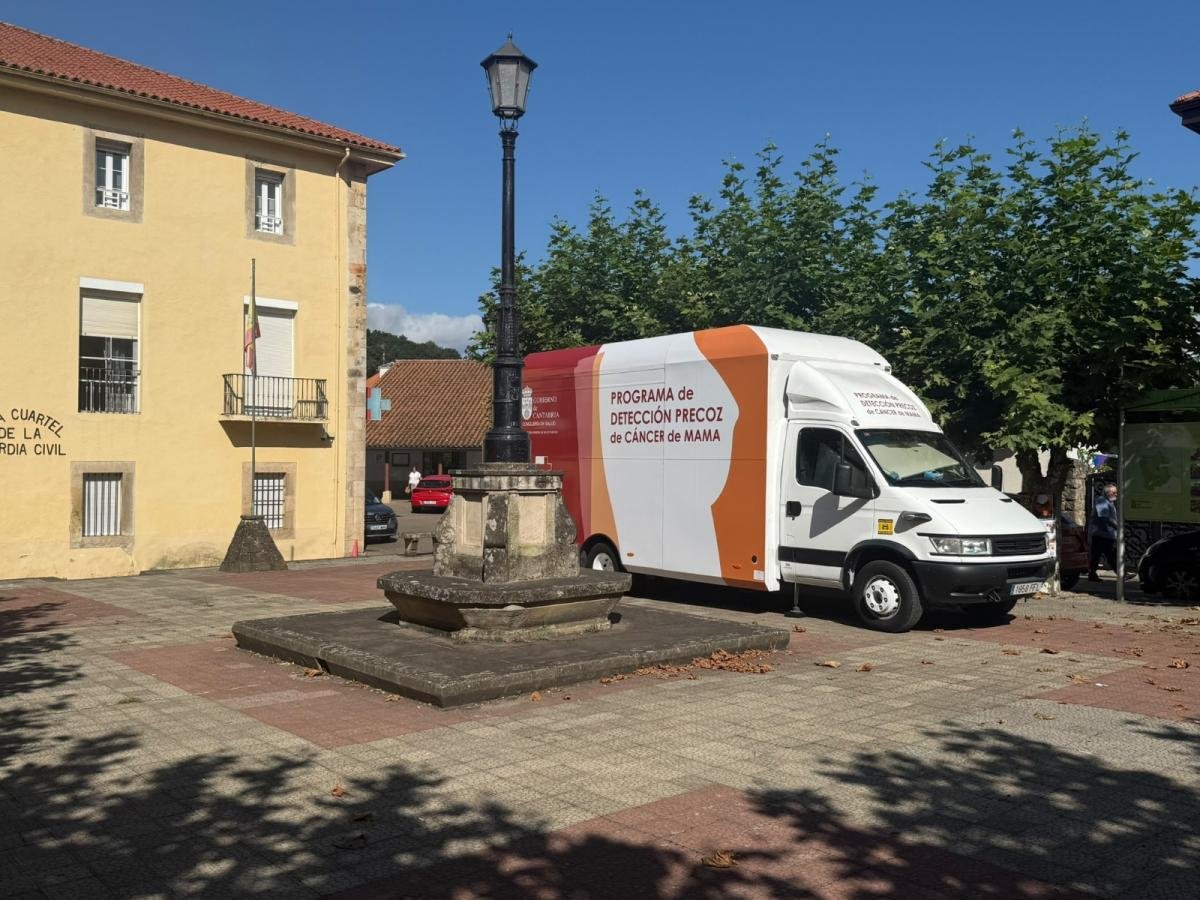 Unidad móvil en Selaya | Fuente: CCOO Cantabria