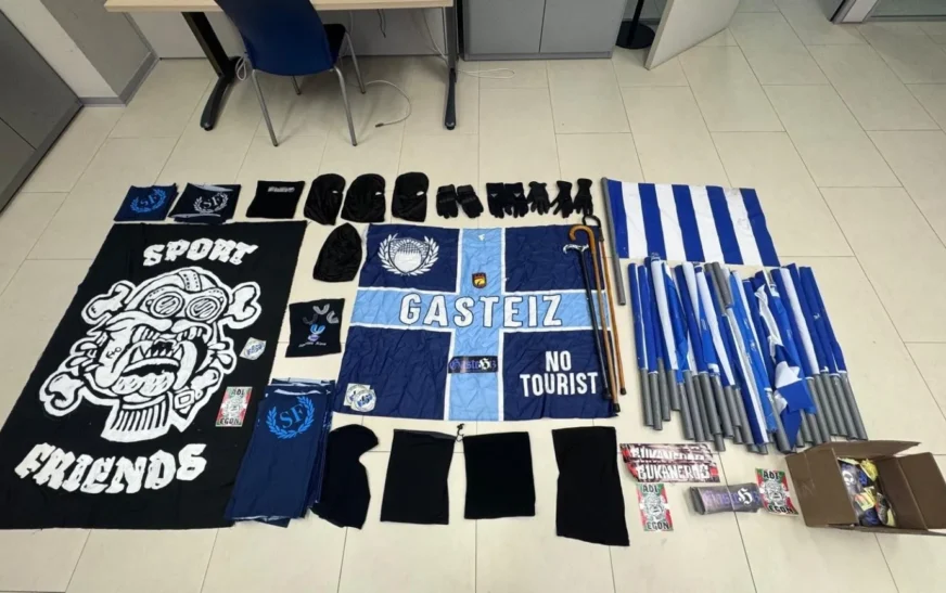 La Policía Nacional frustra una pelea pactada entre unos 130 ultras del Racing y el Alavés