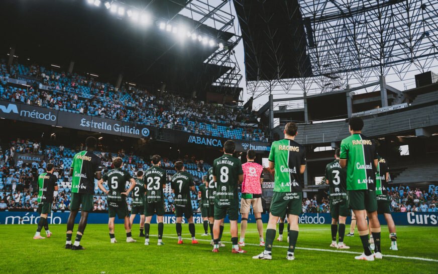 El Racing se va al parón sin puntuar fuera de casa tras caer goleado en Balaídos (5-0)