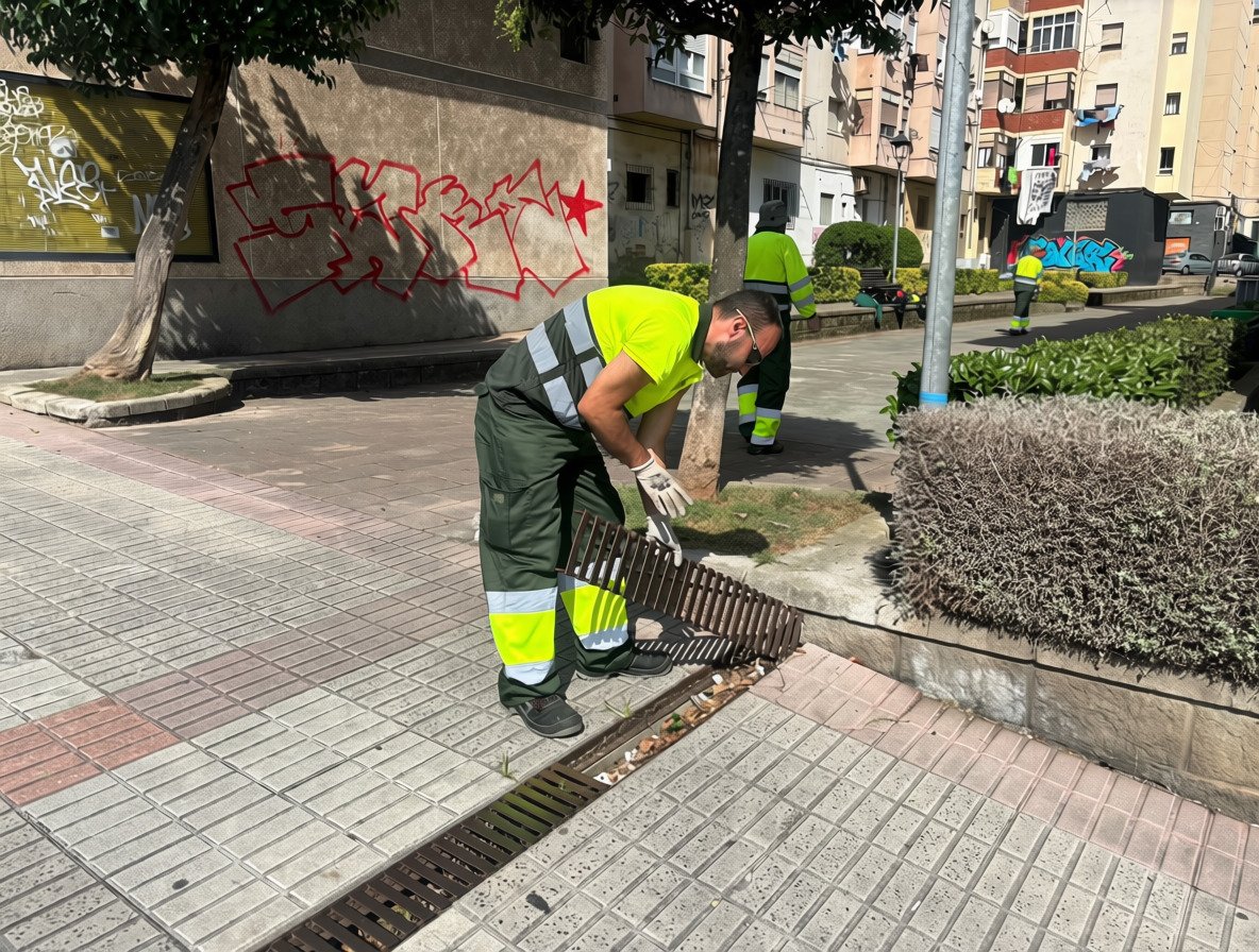 Camargo inicia la limpieza de los imbornales para preparar la red ante las lluvias de otoño