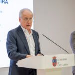 Eduardo Arasti y Pablo Coto durante la presentación del estudio sobre el impacto económico del Campus Altamira