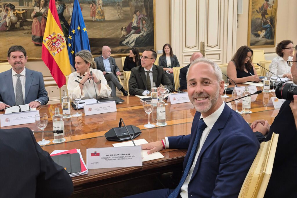 Sergio Silva durante la Conferencia Sectorial de Educación celebrada en Madrid.