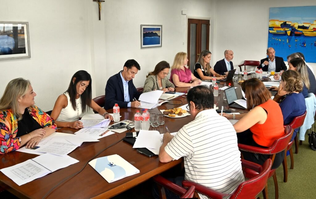 Álvaro Lavín durante la reunión del Consejo de Administración de Mercasantander.