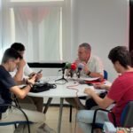 Mariano Carmona durante una rueda de prensa de UGT en Cantabria