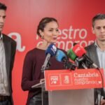 Ainoa Quiñones, Daniel Fernández y Mario Iglesias ante el proyecto Bosques de Santander