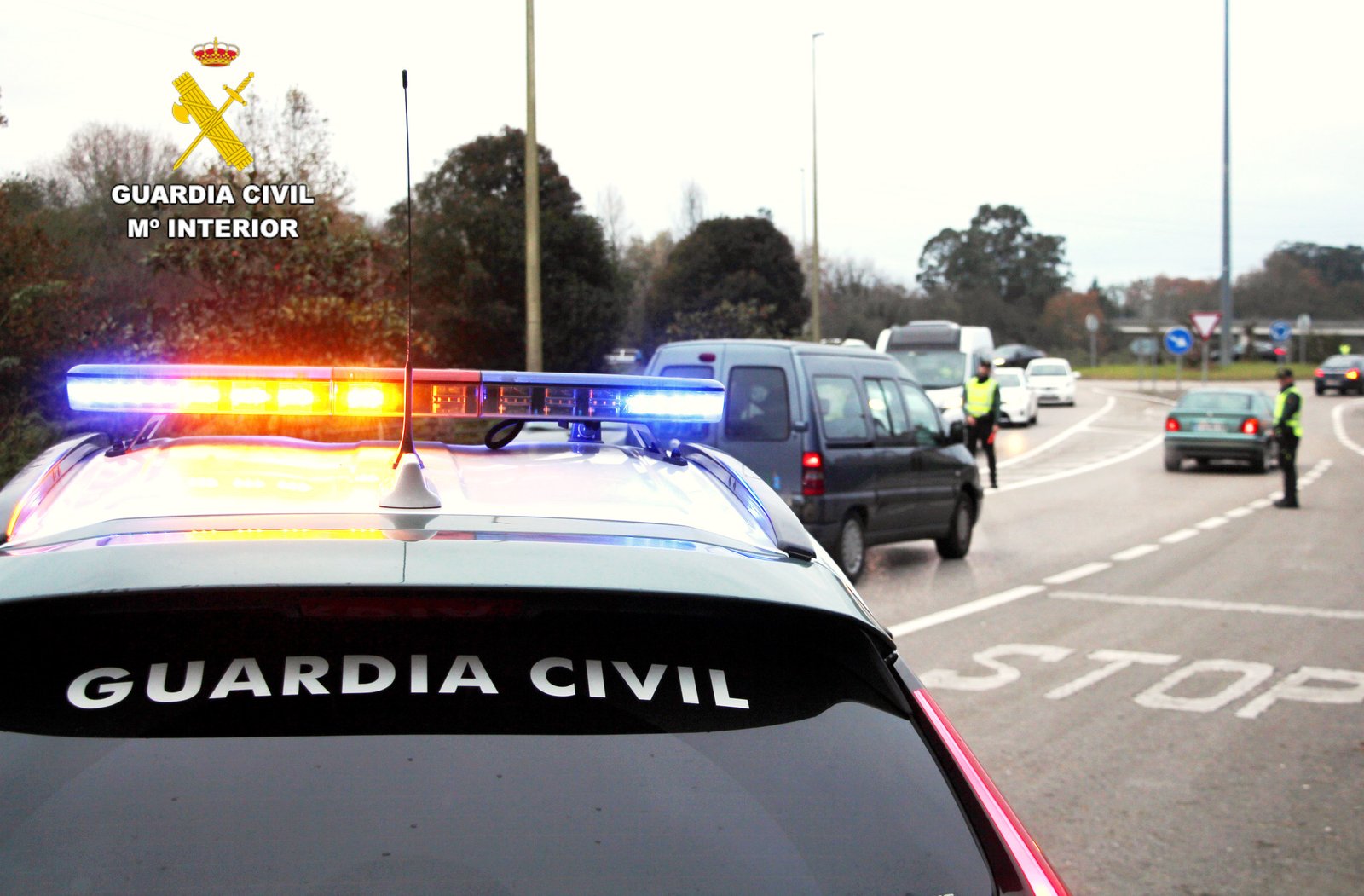 Guardia Civil durante un servicio de seguridad ciudadana en Cantabria