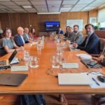 Eduardo Arasti durante la reunión sobre la planificación eléctrica de Cantabria