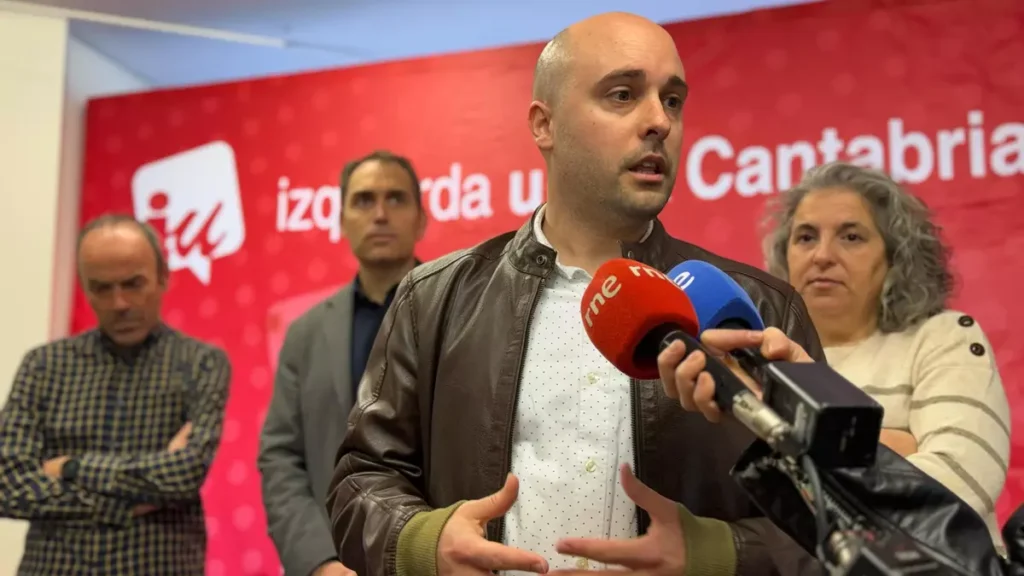 Israel Ruiz Salmón, coordinador de Izquierda Unida Cantabria y candidato a la Presidencia de Cantabria | Fuente: IU Cantabria